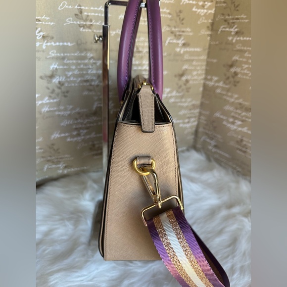 MCM Nuovo Purple Leather Satchel - Picture 5 of 10